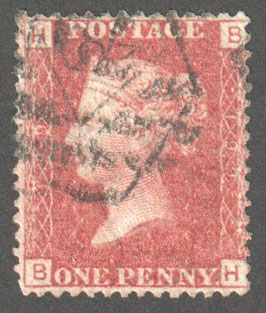 Great Britain Scott 33 Used Plate 199 - BH - Click Image to Close